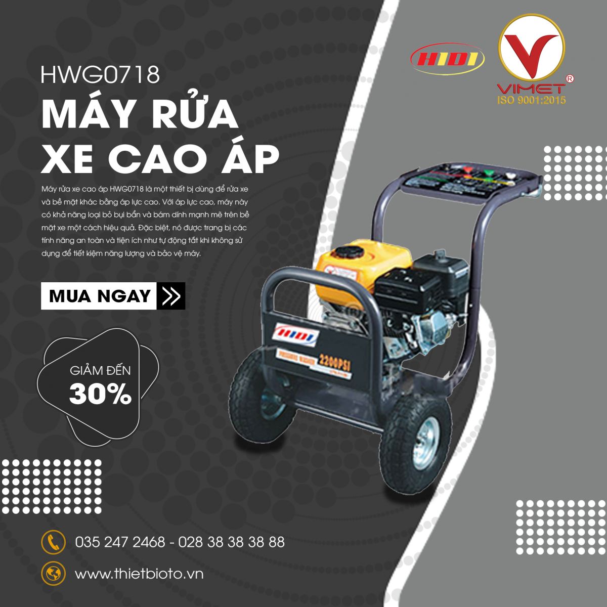 Đón Mùa Hè Cực Sốc: Khuyến Mãi Giảm Giá Máy Rửa Xe Cao Áp Tháng 4!