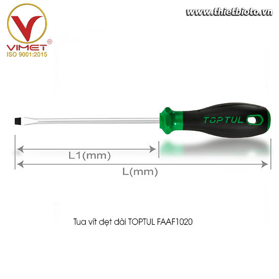 Tua vít dẹt dài TOPTUL FAAF1020